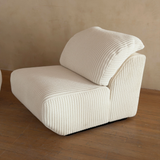 Pair of Postmodern Textured Cream Rope Knit Lounge Chairs