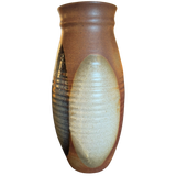 Multi Tone Studio Ceramic Vase with Oval Glaze Bands