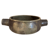 French Studio Ceramic Serving Bowl with Handles