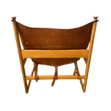 Saddle Leather Sling Safari Chair