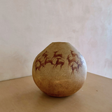 Vintage Handcrafted Ceramic Deer Vessel