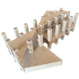 Vintage Architectural Paper Model Sculpture