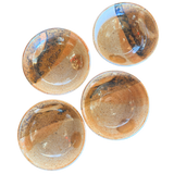 Set of Four Speckled Brown Studio Bowls