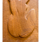Vintage Carved Wood Woman Wall Art