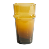 Set of 6 Moroccan Beldi Glasses - Amber