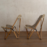 Pair of Tripolina Canvas Chairs by Joseph B. Fenby, 1960s