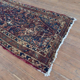 Antique Rust & Slate Persian Rug