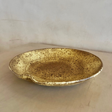 Large Crater Glaze Studio Serving Dish