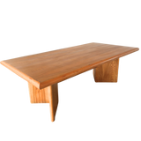 French Oak Dual Pedestal Dining Table