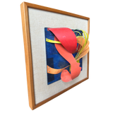 Colorful Painted Aluminum Abstract Relief