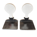 Pair of Painted Wood Paddle Form Bookends