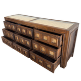 Brutalist Oak and Cork Dresser, 1970s