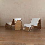 Pair of Tito Agnoli P3 Rattan Lounge Chairs for Bonacina, 1960