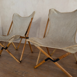 Pair of Tripolina Canvas Chairs by Joseph B. Fenby, 1960s