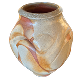 Large Sand and Rust Glaze Studio Ceramic Vase