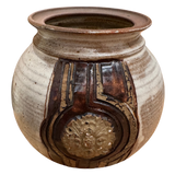 Relief Medallion Studio Ceramic Vessel