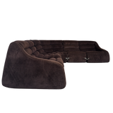 5 Piece Chocolate Corduroy Modular Sectional