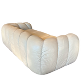 Rare 'Candy' Sofa by Vivai Del Sud, 1980s in Classic Tan Leather, Italy 1980’s