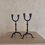 Pair of Iron Candle Holders
