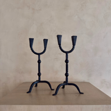 Pair of Iron Candle Holders