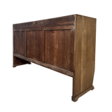 Aged French Oak Three Door Sideboard