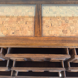Brutalist Oak and Cork Dresser, 1970s