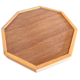 Octagonal Wood Serving Tray