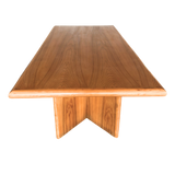 French Oak Dual Pedestal Dining Table