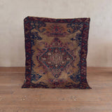 Antique Burgundy & Indigo Medallion Rug