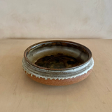 Axella Textured Earthtone Pottery Serving Bowl