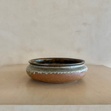 Axella Textured Earthtone Pottery Serving Bowl
