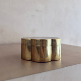 Vintage Brass Daisy Storage Box