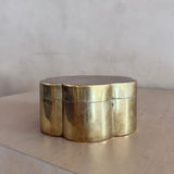 Vintage Brass Daisy Storage Box