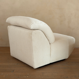 Pair of Postmodern Textured Cream Rope Knit Lounge Chairs