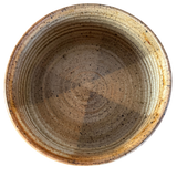Marbled Studio Pottery Bowl in Brown and Cream