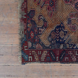 Antique Burgundy & Indigo Medallion Rug