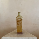 Honey Glazed Rectangular Bottle Vase