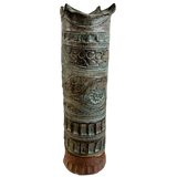 Hand Carved Crowned Vessel