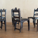 Set of 8 Monumental Spanish Colonial Dining Chairs