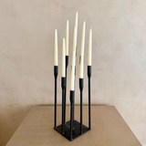 Sculptural Multi-Height Metal Candleholder