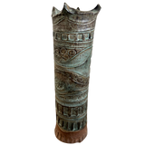 Hand Carved Crowned Vessel