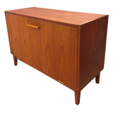 MCM Teak Front Pull Cabinet