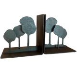 Pair of Patinated Tree Form Bookends