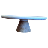 Wood Base Marble Stand