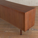 Italian Mid Century Credenza with Brass Accents