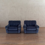 Single Velvet and Chrome 'Wopps' Lounge Chairs by Ernesto Radaelli, 1970s