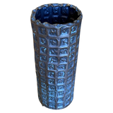 Tall Stamped Copper Vessel by Angelo Bragolini