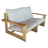 Wood Frame 2 Piece Loveseat