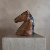 Leather Molded Horse Head Sculpture