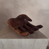 Large Wooden Open Palm Sculpture